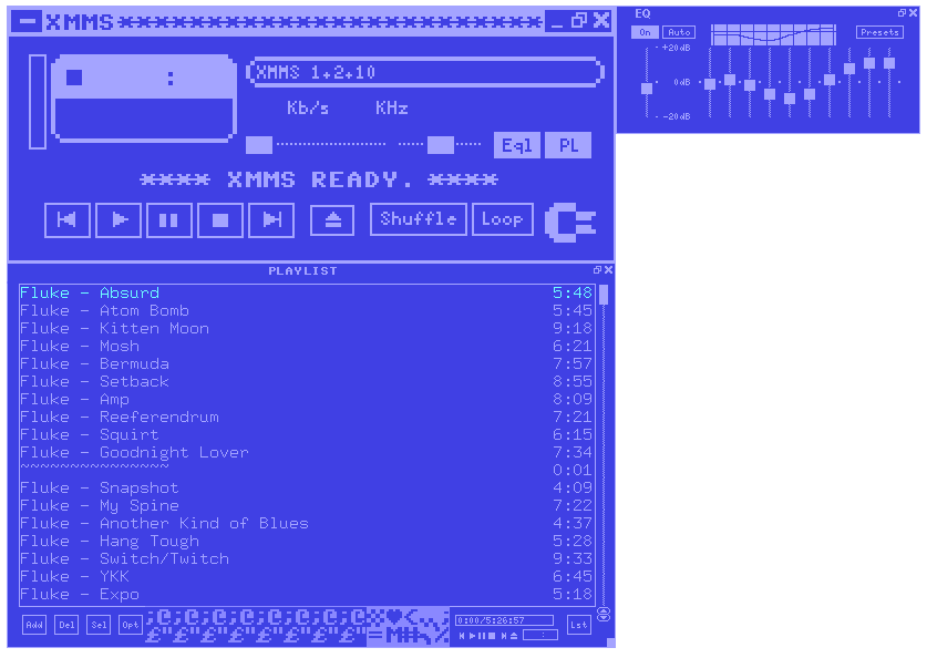 Screenshot of XMMS/Winamp skin 'Commodore 64'